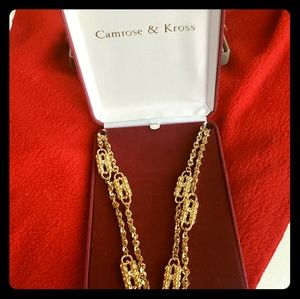Camrose and Kross, JBK Gold PaperClip Necklace